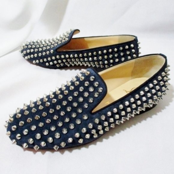Christian Louboutin Shoes - NEW CHRISTIAN LOUBOUTIN ROLLING SPIKES FLAT SHOE